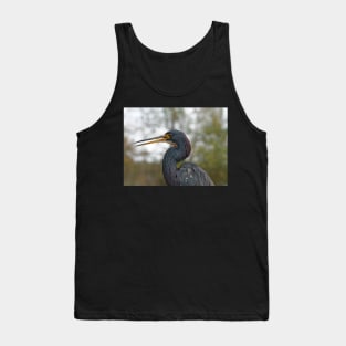 Tricolor Heron Calling Out Tank Top